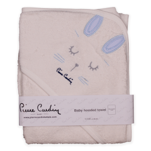 Pieno spalvos rankšluostis su zuikiu mėlynomis ausytėmis Pierre Cardin Baby