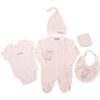 Medvilninis rinkinukas naujagimiui keturių dalių-300212