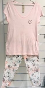 Moteriška pižama su bridžais rožinės spalvos Hays Y19-579-707-1